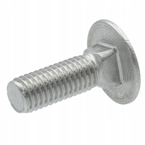 M8X35 ŚRUBA NIERDZEWNA ZAMKOWA ŁAWKOWA INOX 10SZT