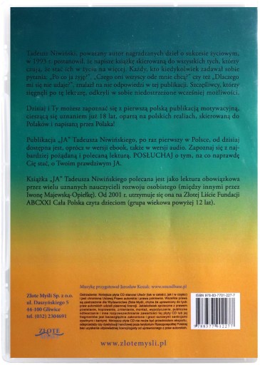 Я, ИЛИ КАК ИЗМЕНИТЬ СЕБЯ - ТАДЕУШ НИВИНСКИЙ [АУДИОКНИГА]