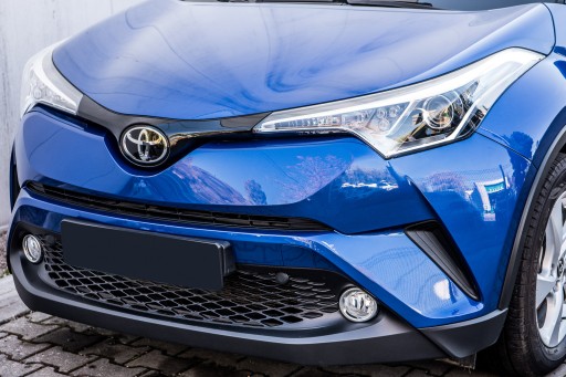 TOYOTA C-HR AX10 2016+ ГАЛОГЕННЫЕ НАКЛАДКИ ПЕРЕДНИЕ ХРОМ