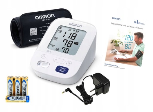 OMRON M3 UPLOAD МОНИТОР АРТЕРИАЛЬНОГО ДАВЛЕНИЯ ПОДАРОЧНЫЙ НАБОР + БЛОК ПИТАНИЯ