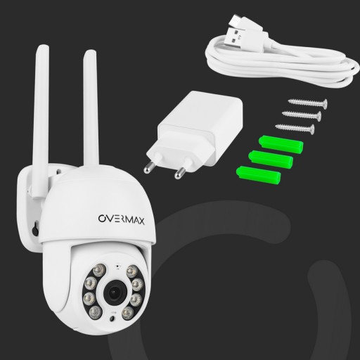 2x БЕСПРОВОДНАЯ НАРУЖНАЯ ПОВОРОТНАЯ IP-КАМЕРА WIFI FULL HD НОЧНОЙ РЕЖИМ ЗУМ