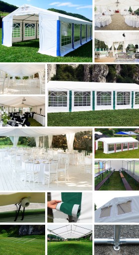 Namiot Imprezowy Pawilon Handlowy 6x8m Ocynkowany DAS 620 SF