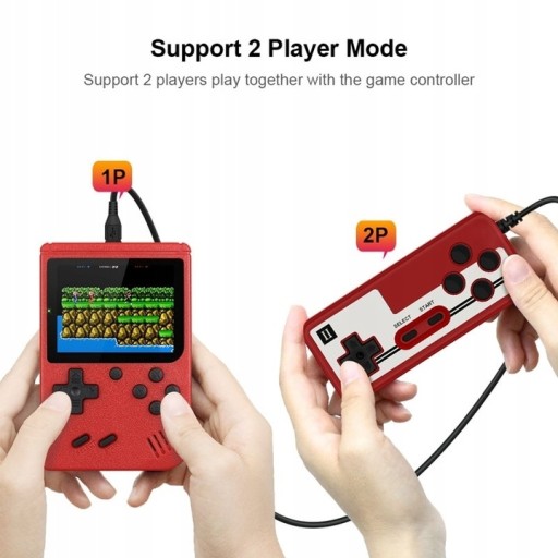 MINI KONSOLA GIER RETRO 400 GIER 3 cale + PAD