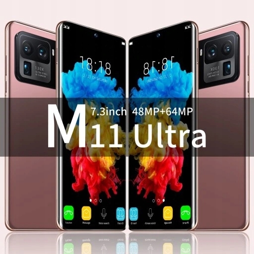 Смартфон M11 Galaxy с экраном 7,3 дюйма, 16 ГБ, 1T золотого цвета
