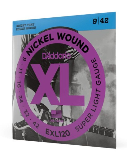 Struny do gitary elektrycznej D'Addario EXL 120