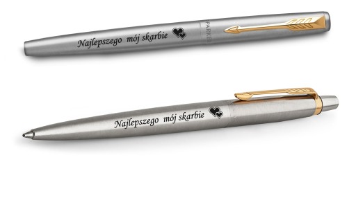 Ручка и шариковая ручка Parker Steel GT Jotter с ГРАВИРОВКОЙ