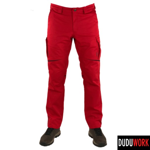 Рабочие брюки DuduWork, красные, длинный размер. 54