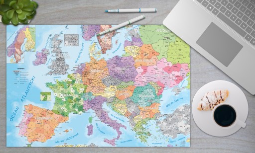 Карта Европы Код EUROPE Настольный коврик код0004 dobremapy.pl 2 шт.