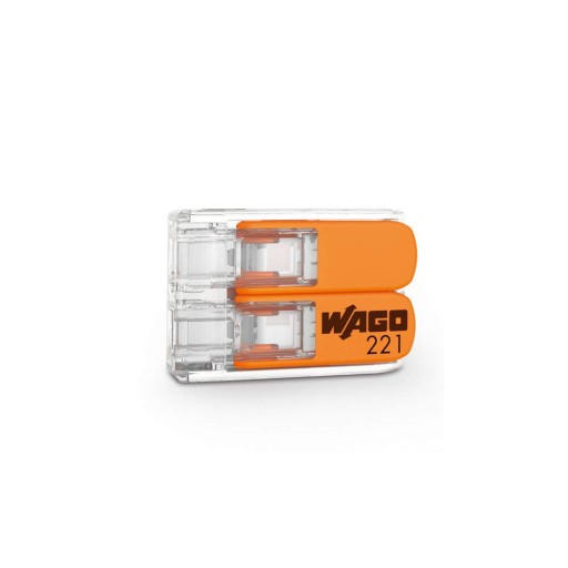 БЫСТРОСОЕДИНИТЕЛЬНЫЙ ЗАЖИМ WAGO 2X0,2-4MM2
