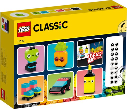 LEGO 11027 CLASSIC KREATYWNA ZABAWA NEONOWE KLOCKI