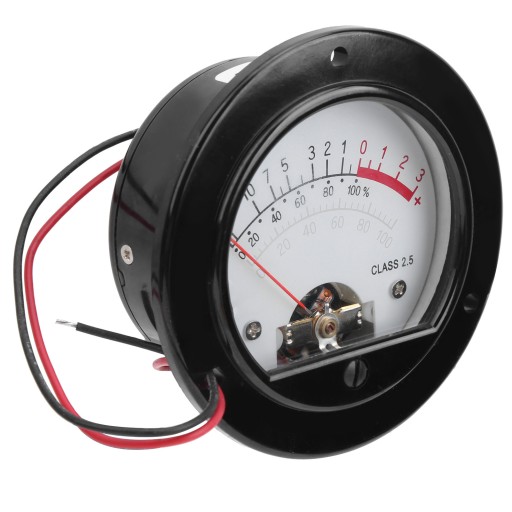 Круглый индикатор VU Meter в стиле ретро