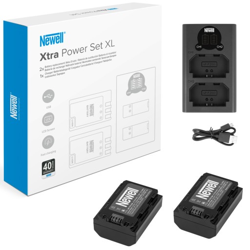 Newell Xtra Power Set XL NP-FZ100, набор двухканальных зарядных устройств, 2 шт. NP-FZ100