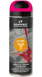 Геодезическая краска Soppec, розовая, 500 мл FLUO TP 12MSC
