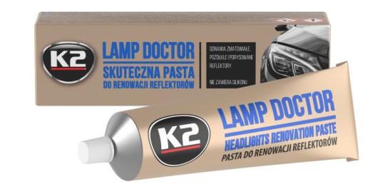 K2 ZESTAW DO REGENERACJI REFLEKTORÓW LAMP DOCTOR ODNOWIENIE LAMP SAMOCHODU
