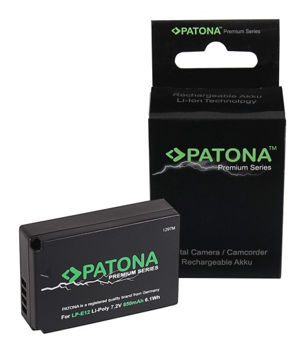 Akumulator Patona LP-E12 Canon M2 M10 M50 M100 110