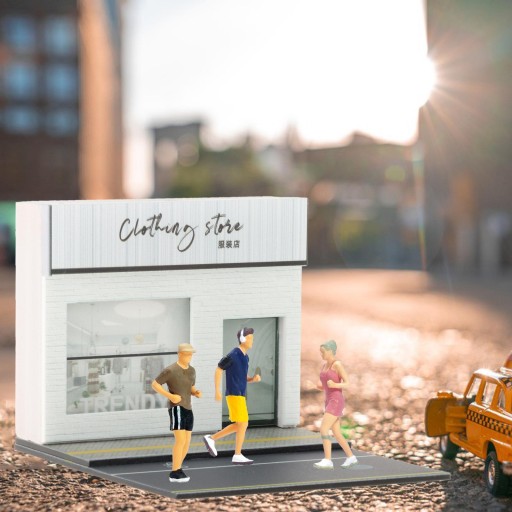 Наборы диорамы Shop Model 1/64 для магазина одежды