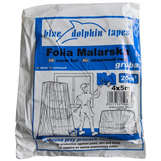 Фольга плотная малярная Blue Dolphin 4мх5м