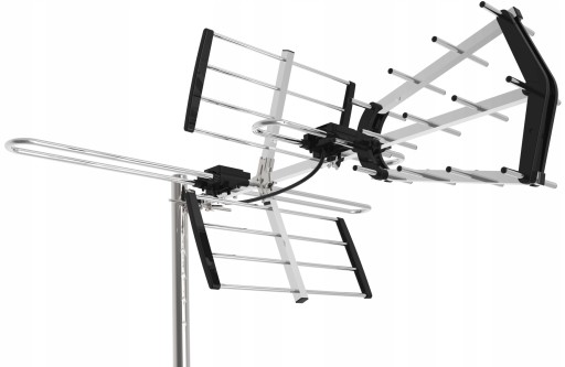ANTENA Kierunkowa TV Naziemnej DVB-T2 MUXy 4K HD Filtr LTE 80km + KABEL 20m