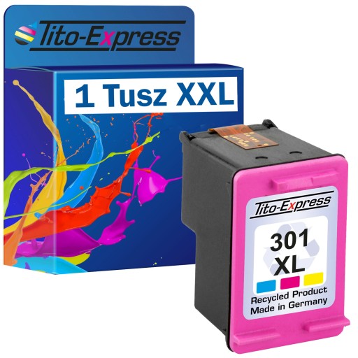 Tusz do HP 301 XL 1510 2540 3050a 4500 4508 kolor