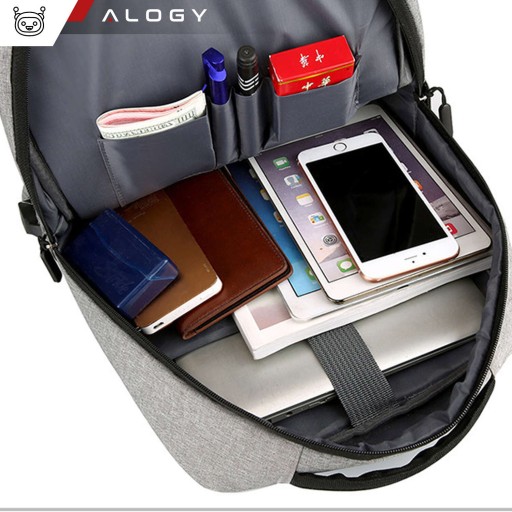 PLECAK MIEJSKI NA MACBOOK PRO AIR 15 LAPTOPA PODRÓŻNY USB POJEMNY BIZNESOWY