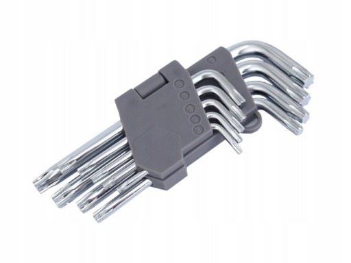 НАБОР ШЕСТИГРАННЫХ ЗВЕЗДОЧНЫХ КЛЮЧЕЙ TORX 130 мм 9 шт.