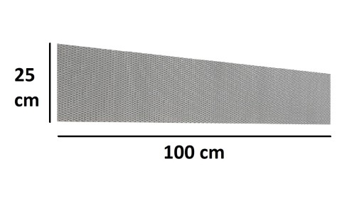 Алюминиевая тюнинговая сетка 100x25 (44x13)