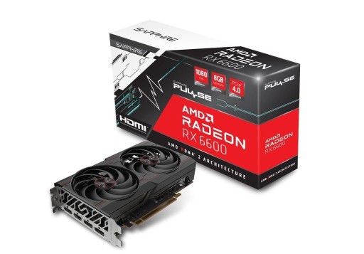Видеокарта Radeon RX 6600 PULSE GAMING 8 ГБ