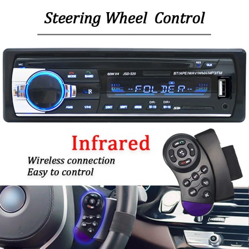 Автомобильная магнитола Style B 1 din Bluetooth 60Wx4 USB/SD AUX