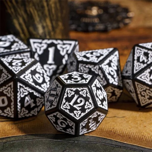 ARAWN - BÓG ŚMIERCI ZESTAW 7 KOŚCI KOSTEK RPG