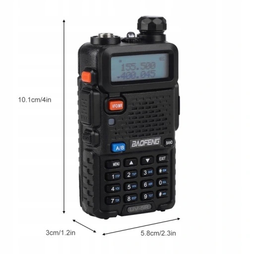 2x MOCNA KRÓTKOFALÓWKA WALKIE TALKIE BAOFENG UV-5R 5W PMR RADIOTELEFON