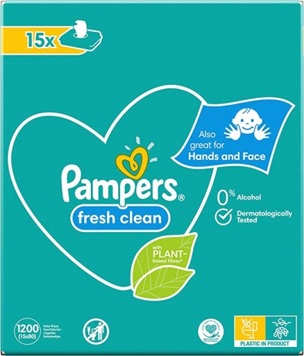 Салфетки Pampers Fresh Clean 12 x 52 = 624 шт.