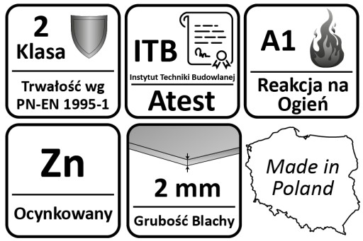 WIESZAK BELKI 90x150x2mm WSPORNIK ŁĄCZNIK BUDOWLANY KROKWI OCYNK MOCNY