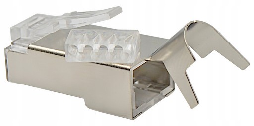 RJ45 EZ вилки STP прямоточные кат.6А кат.7 7А 10шт.