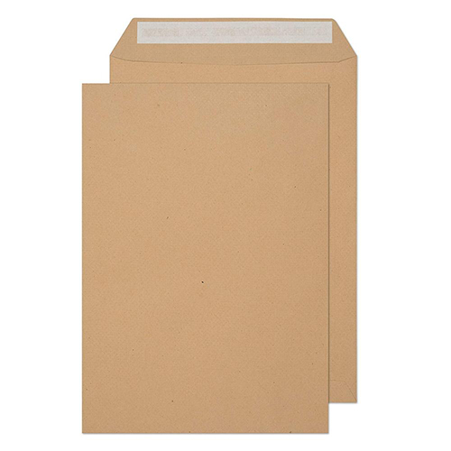 Конверты офисные C4 HK, 50 шт, с полоской, КОРИЧНЕВЫЕ