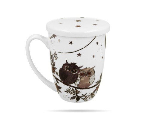 Чашка с заварочным фильтром 350 мл CHARMING OWLS