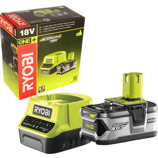 RYOBI SET SET RC18120-140 АККУМУЛЯТОРНАЯ БАТАРЕЯ 4 Ач С ЗАРЯДНЫМ УСТРОЙСТВОМ 18 В ЛИТИЕВЫЙ ОДИН