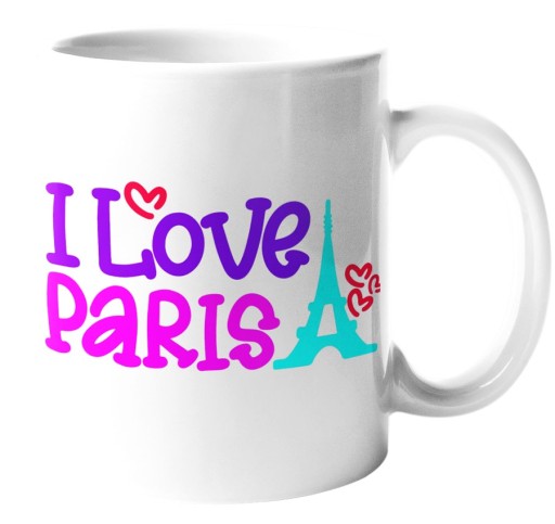 СПЕЦИАЛЬНАЯ КРУЖКА - I Love Paris - КЕРАМИЧЕСКИЙ PARIS PARIS EIFFEL 330 мл + КОРОБКА