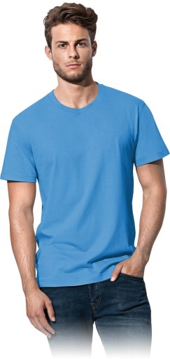 T-shirt Koszulka Męska Błękitna150g roz. S
