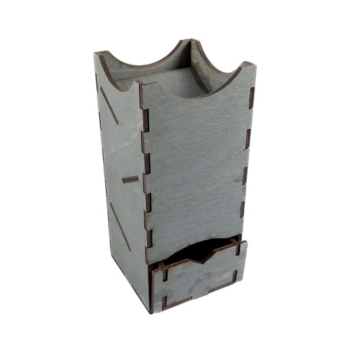 DICE TOWER POPIEL MROCZNA WIEŻA DO KOŚCI DREWNIANA 13 CM + KLEJ