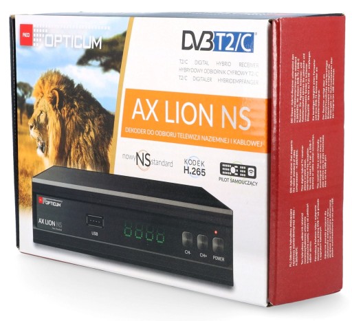Tuner Dekoder DVB-T2 H265 DVB-C Telewizji Cyfrowej