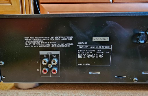 Дека SONY TC-WR635S