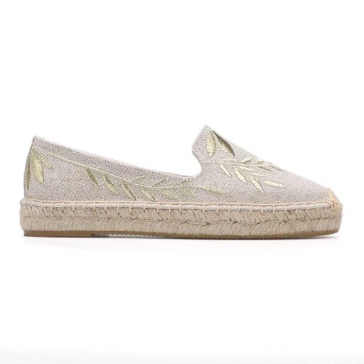 BUTY ESPADRYLE LNIANE LEN PŁÓCIENNE HAFTOWANE 41