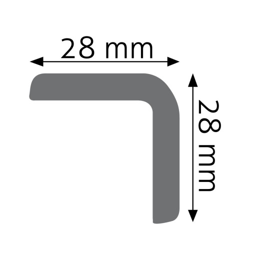 Kątownik ścienny prosty Creativa CEZAR LPC-13 3 CM
