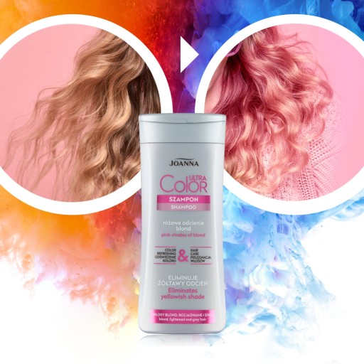 Joanna Ultra Color Шампунь + Кондиционер Розовый Блонд