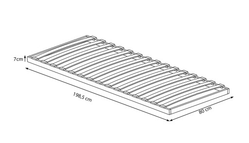 Stelaż wkład pod materac do łóżka SuperFlex 80x200