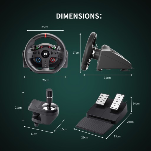 Гоночный руль NITHO DP1 для компьютерных игр, симулятор вождения автомобиля