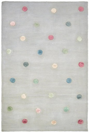 Dywan dziecięcy wełniany Silver Dots 160x220