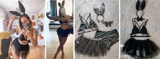 КОМПЛЕКТ СЕКСУАЛЬНОГО ЭРОТИЧЕСКОГО БЕЛЬЯ Rabbit S