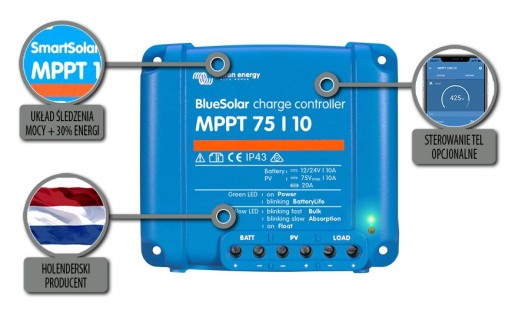 BlueSolar MPPT 75/10