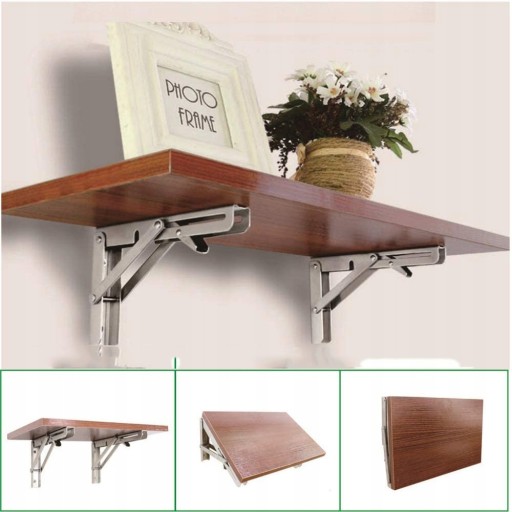 mocny wspornik półki duży do półki na towary 50cm